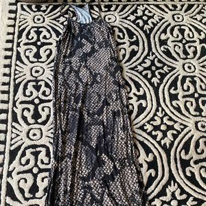 Topshop Snake Skin Print Maxi Dress